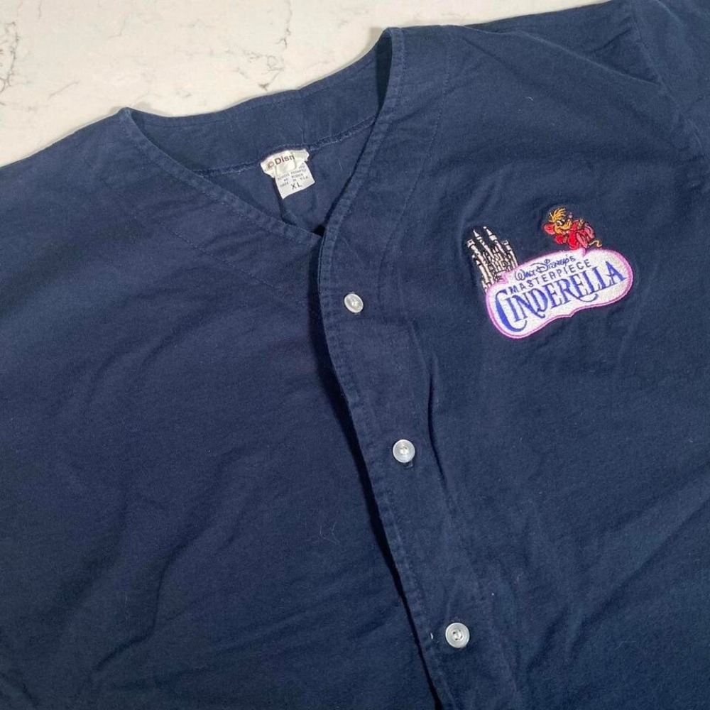 Vintage  90s Disney "Masterpiece Cinderella" Promo Shirt – XL ‎ jersey style